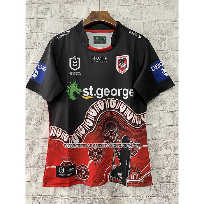Camiseta St George Illawarra Dragons Rugby 2023 Indigena